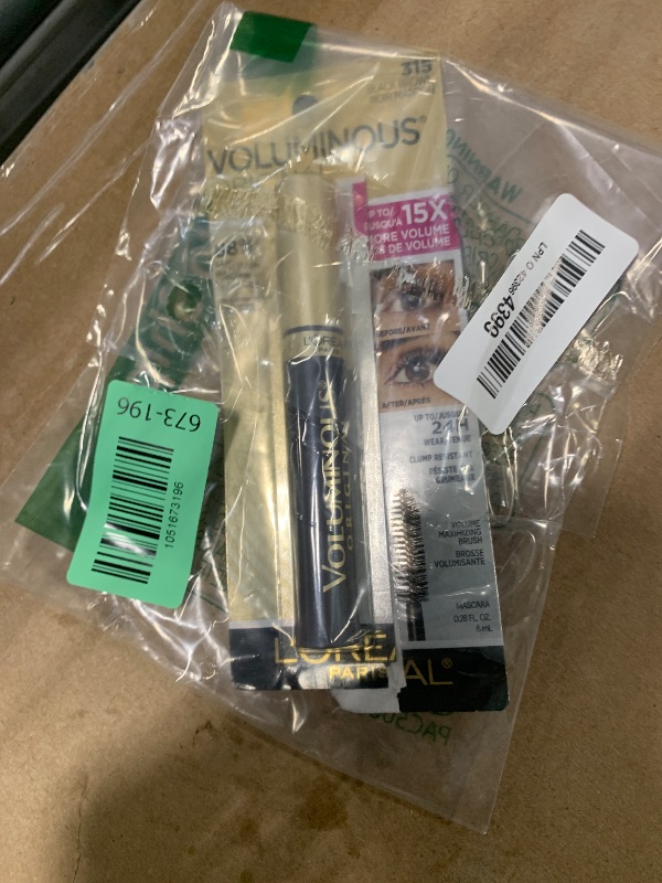 Photo 1 of ***PACKAGE OPEN****L’Oreal Paris Makeup Voluminous Original Volume Building Mascara, Black Brown, 0.28 fl; oz.