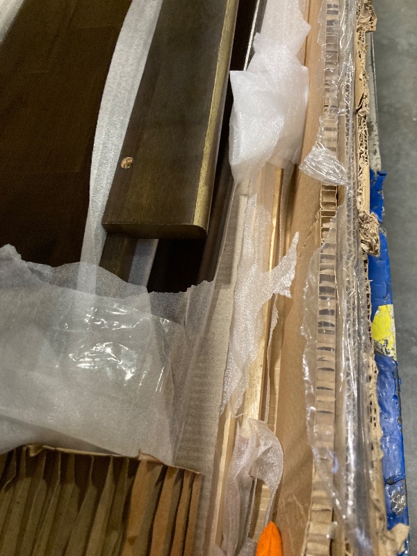 Photo 1 of ***POSSIBLY MISSING MANUAL WITH INSTRUCTIONS****Acacia Aurora Queen Bed Frame with Headboard Solid Wood Platform Bed, Queen Size Bed Frame, Contemporary Signature Wood Bed Compatible with All Mattress Types Non-Slip Noise-Free, Easy Assembly, Mocha