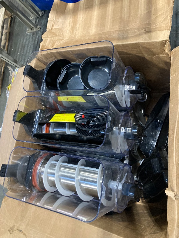 Photo 1 of ***MINOR DAMAGE, USED BUT IN GOOD CONDITION****GSEICE Commercial Slushy Machine 12 Gallons Frozen Margarita Machine for Margaritas frozen Mockaritas Daiquiris, 110V/60Hz Slushie Machine with 3 Tanks for Restaurants Bars Beer Barn Home Party