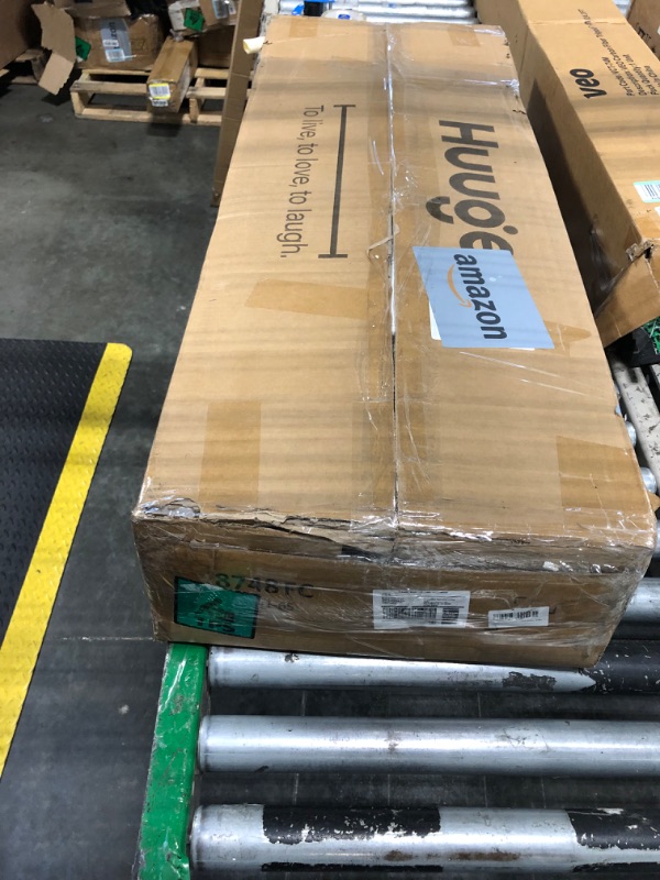 Photo 1 of ****FACTORY SEALED***Huuger 70 Inch TV Stand for 75, 80 Inch TV, 11 Drawer Long Dresser with Power Outlets and LED Lights, Entertainment Center with Storage, Rustic Brown Dresser with Printed Surface