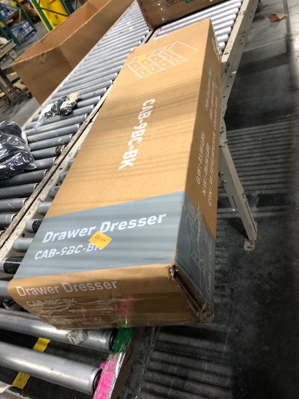 Photo 1 of ***FACTORY SEALED***WLIVE 9-Drawer Dresser, Fabric Storage Tower for Bedroom, Hallway, Entryway, Closet, Tall Chest Organizer Unit with Fabric Bins, Steel Frame, Wood Top, Easy Pull Handle, Charcoal Black