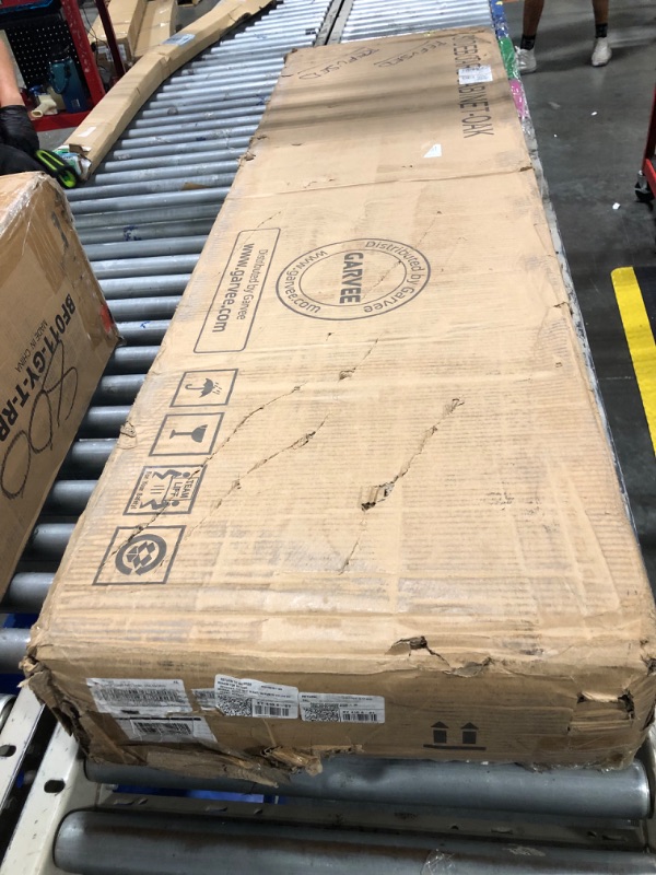 Photo 1 of ***FACTORY SEALED***GarveeHome Rattan TV Stand for Living Room, Boho Entertainment Center for 55, 65, 70 in TV, Wooden Console Cabinet with Storage and Shelf, Natural Oak