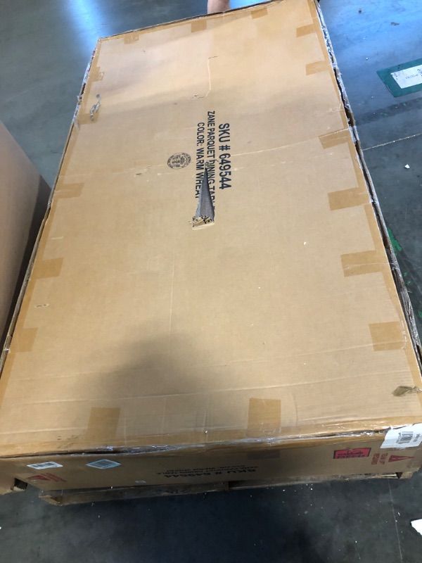 Photo 1 of ****FACTORY SEALED, MISSING HARDWARE PARTS**** Modway Amistad 86" Solid Wood Modern Farmhouse Rectangular Dining Table in Oak