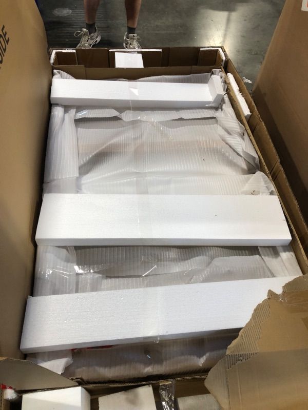 Photo 1 of ****FACTORY SEALED, MISSING HARDWARE PARTS**** Modway Amistad 86" Solid Wood Modern Farmhouse Rectangular Dining Table in Oak