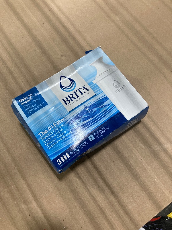 Photo 1 of *****PARTIAL SET******* Brita Standard Water Filter for Pitchers and Dispensers, BPA-Free, Reduces Copper, Cadmium and Mercury Impurities, Lasts Two Months or 40 Gallons, Includes 3 Filters for Pitchers