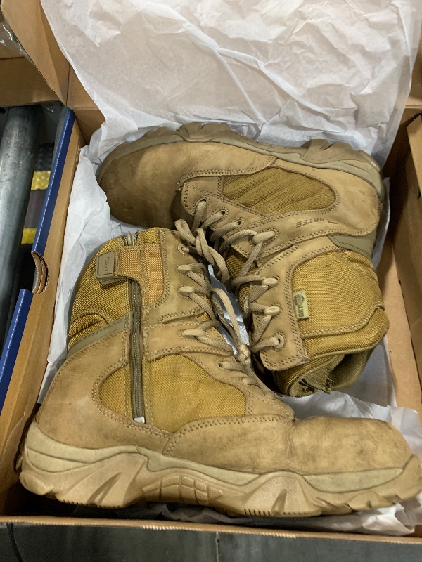 Photo 1 of ****USED***Bates mens Gx-8 Waterproof Composite Toe Side Zip Work Boot, Coyote, 9.5 X-Wide US