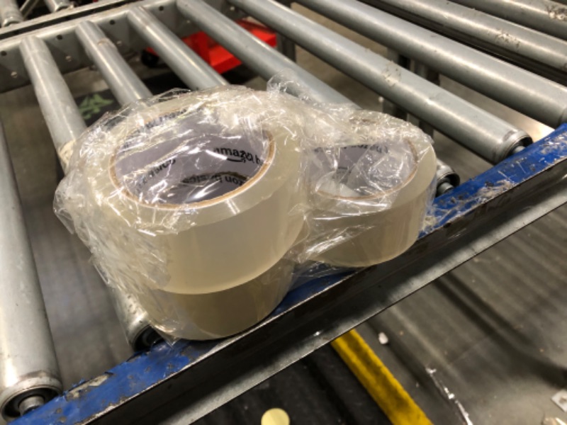 Photo 1 of ***1 missing*** Amazon Basics Packaging Tape, 1.9 in x 60.3 yards, 1.8mil Thickness (6 Rolls), Clear