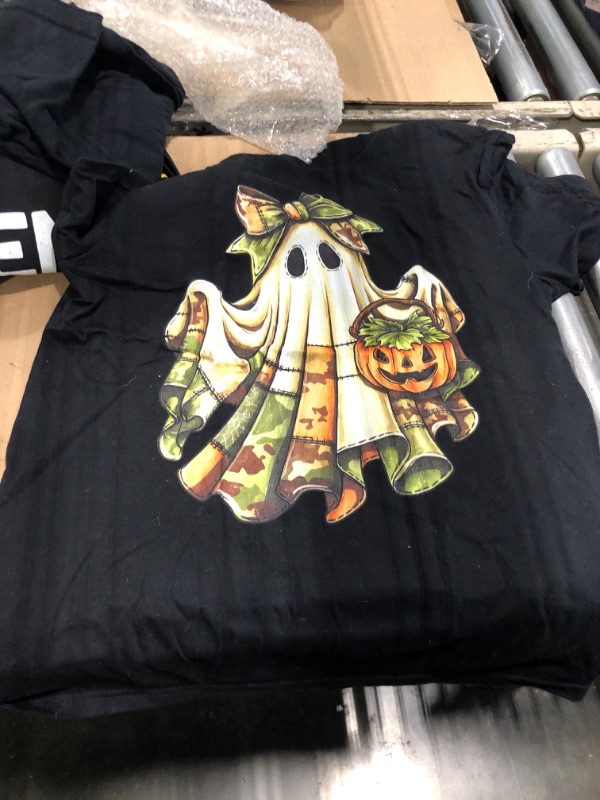 Photo 1 of *** similar item***Disco Ghost Pumpkin Halloween Girly Coquette Bow T-Shirt