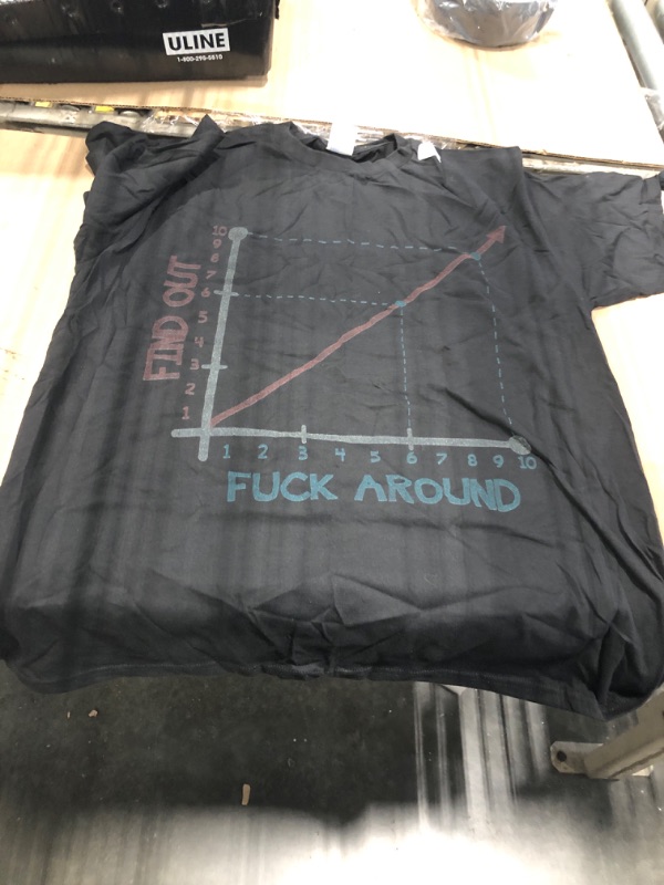 Photo 1 of ***similar item***Fuck Around And Find Out Funny Graph Chart Joke Math T-Shirt