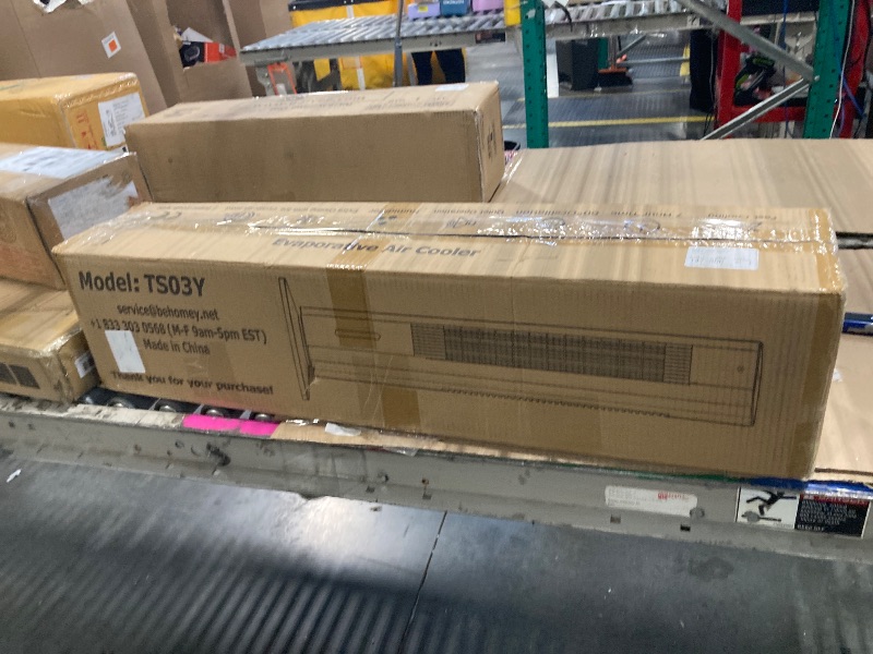 Photo 1 of ***similar item***Evaporative Air Cooler, 80° Oscillating Tower Fan with 3 Speeds, 2 Ice Packs & 4L Removable Tank, 43dB Quiet Cooling Fan, Remote Control, 7H Timer, Mist Humidifier for Bedroom - 22ft Airflow