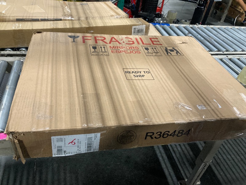 Photo 1 of *** similar item*** HCODCIBA Wood Oval Mirror 20 x 28 Inch Farmhouse Bedroom Living Room Bathroom Decorative Wall Mirror