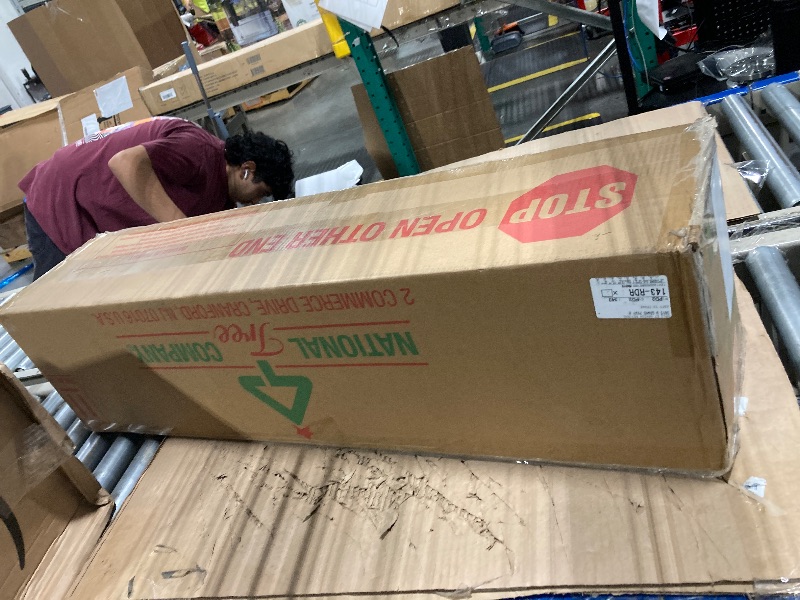 Photo 1 of ***lights damaged*** National Tree Company 4 ft Pre-Lit Everyday Collection Mini Artificial Christmas Tree, 150 Clear Lights, 643 Tips, Burlap Base, Green