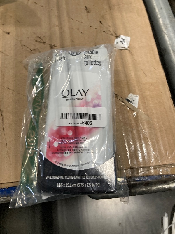 Photo 1 of ***2 packs missing*** Olay Makeup Remover Wipes, Regenerist Micro-Exfoliating Wet Cleansing Cloths, Facial Cleanser for Women - Exfoliates, Refreshes, Smooths Texture, Travel Approved, 30 ct - 3 Pack