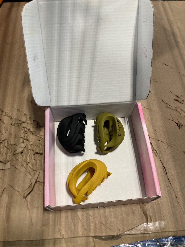 Photo 1 of ***3 missing***Hair Claw Clips for Thin, Medium & Thick Hair - 2.6 Inch Strong Matte Flower Jaw Clips for Women, Girls & Kids, Non-Slip Clamps with Gift Box (6 Packs, Multi Colors)