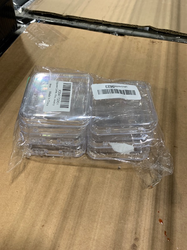 Photo 1 of ** 7 PCS *** Square Cotton Pad Holder - 8 PCS Travel Holder, Mini, Easy to Use, Suitable for Wallet Travel Pocket Storage, Cotton Swabs, Dental Floss, Jewelry