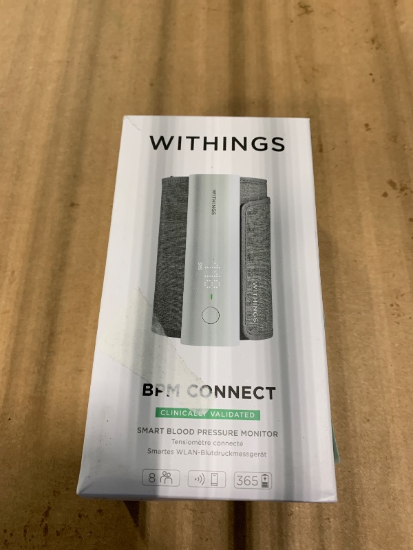 Photo 1 of ** NO USB CABLE *** Withings BPM Connect - Digital Blood Pressure Cuff & Heart Rate Monitor - Blood Pressure Machine Arm Cuff, FDA Cleared, FSA/HSA Eligible, IOS & Android