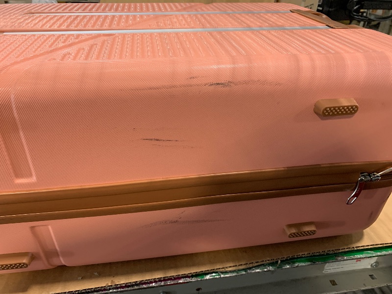 Photo 1 of *** VERY USED *** Cosbarn 5 Piece Luggage Sets with Spinner Wheels, Hardshell ABS Suitcase Set with Tsa Lock, Lightweight Hardside Waterproof Travel Suitcases for Men Women, Pink (20"/24"/28")