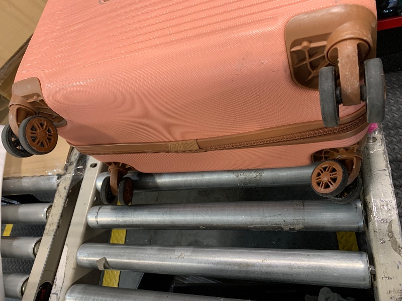 Photo 1 of *** VERY USED *** Cosbarn 5 Piece Luggage Sets with Spinner Wheels, Hardshell ABS Suitcase Set with Tsa Lock, Lightweight Hardside Waterproof Travel Suitcases for Men Women, Pink (20"/24"/28")
