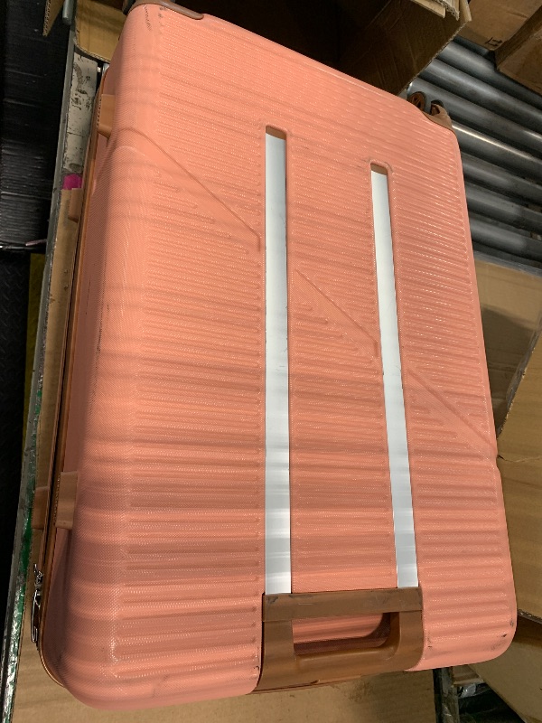 Photo 1 of *** VERY USED *** Cosbarn 5 Piece Luggage Sets with Spinner Wheels, Hardshell ABS Suitcase Set with Tsa Lock, Lightweight Hardside Waterproof Travel Suitcases for Men Women, Pink (20"/24"/28")