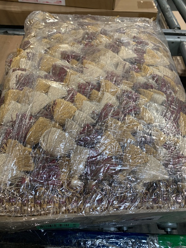 Photo 1 of ** SIMILAR IMAGE**Belagio Enterprises Milante Collection 4-Inch Tassel Fringe (25 Yard Roll) | BF-1479-17/38 Wine Red and Toffee
