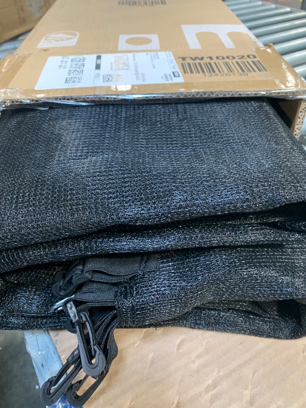 Photo 1 of *** SIMILAR IMAGE UNKNOWN SIZE OR BRAND***Trampoline Net Replacement for 6 Straight Poles - 14FT Round Frame Safety Nets - Weather-Resistant Trampoline Netting Replacement with Adjustable Straps (Net Only) (14FT Frame)