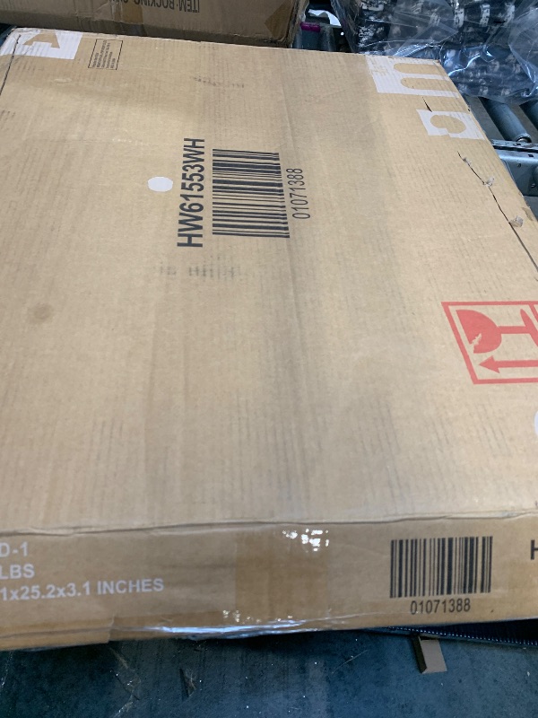 Photo 1 of ** SIMILAR IMAGE UNKNOWN SIZE OR BRAND**CHARMAID Bathroom Mirror with Shelf - 27" x 22.5" Wall Mirror Over Bathroom Sink, Wooden Frame Modern Rectangular Hanging Vanity Makeup Mirrors for Washroom, Entryway (White,27" L x 22.5" W)