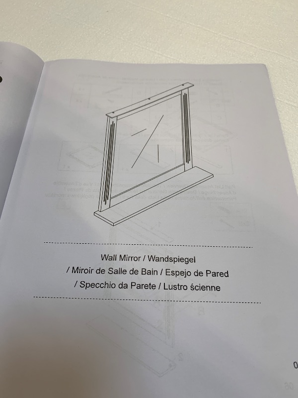 Photo 1 of ** SIMILAR IMAGE UNKNOWN SIZE OR BRAND**CHARMAID Bathroom Mirror with Shelf - 27" x 22.5" Wall Mirror Over Bathroom Sink, Wooden Frame Modern Rectangular Hanging Vanity Makeup Mirrors for Washroom, Entryway (White,27" L x 22.5" W)