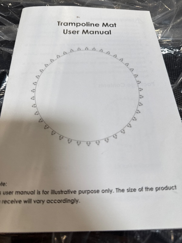 Photo 1 of *** SIMILAR IMAGE UNKNOWN SIZE OR BRAND***Ketofa 14 ft Trampoline Replacement Mat, Fits 5.5-7" Spring 72 V-Hooks Round Trampoline Frame,150" Premium Trampoline Mat (Excluding Frame and Spring)
