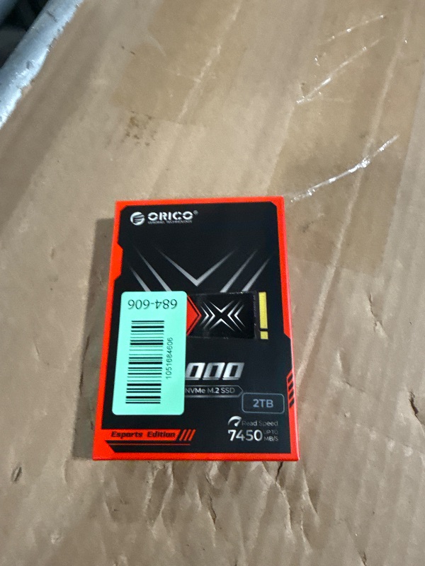 Photo 1 of *** MISSING ONE***ORICO X7000 2TB NVMe SSD for Gaming, 7400MB/s Read Speed, 17?s Response Time, PCIe Gen 4 Internal Drive, PS5 & PC Compatibility, Comes with Heatsink for Enhanced Cooling and Multitasking
