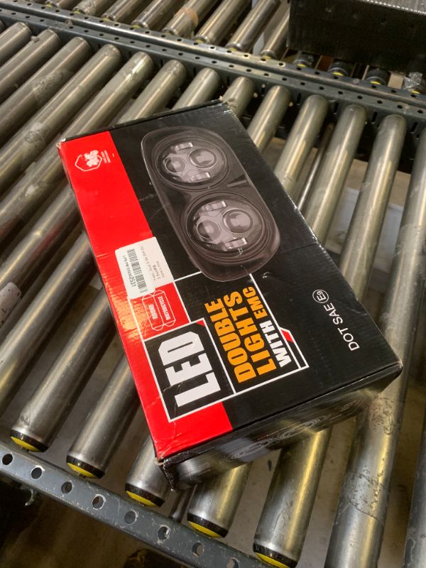Photo 1 of M MIBAHE 120W 5.75 Inch Dual LED Headlight Compatible with Road Glide 2004-2013, Black