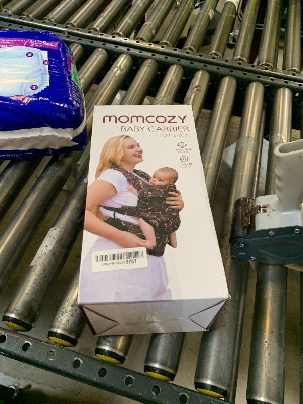 Photo 1 of Momcozy Baby Carrier - Ergonomic, Cozy and Lightweight Carrier for 7-44lbs, Effortless to Put On, Ideal for Hands-Free Parenting, Enhanced Lumbar Support, Purehug for Infant to Toddler, Black
