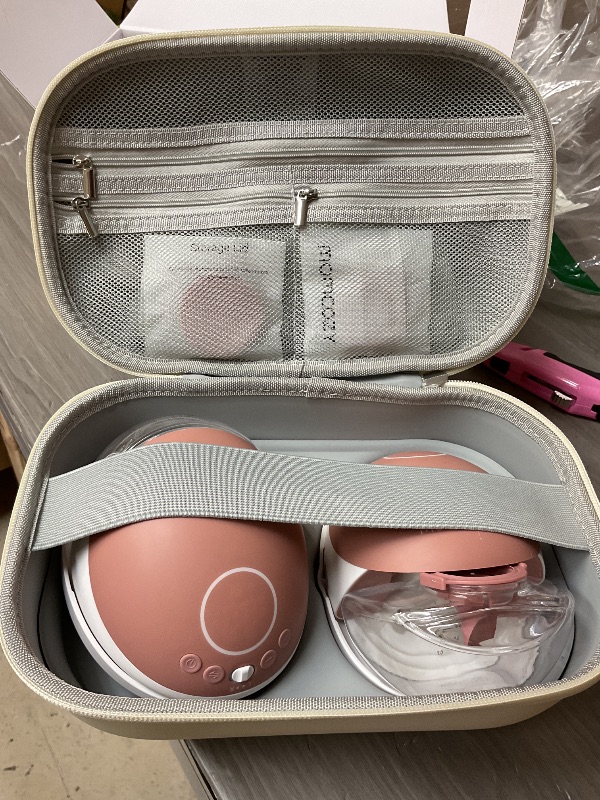 Photo 1 of Momcozy Breast Pump Hospital-Grade, Hands Free Breast Pump App with Leak-Proof DoubleFit Flange, Personalized Multi-Modes & 15 Levels, 2 Count