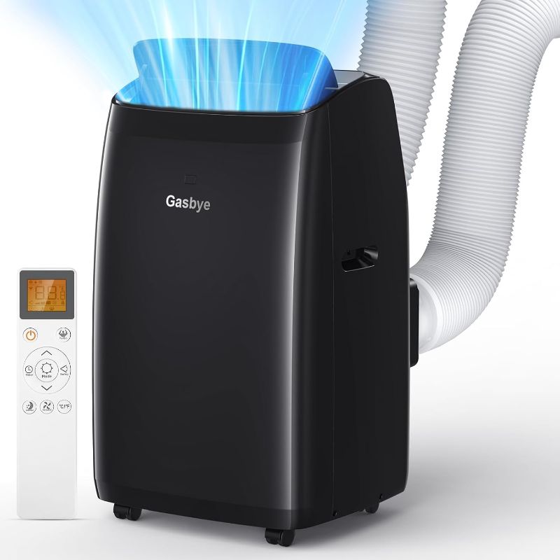 Photo 1 of Dual Hose Portable Air Conditioner, [2025 Upgraded] Full DC Inverter Compressor, Energy-Saving 13.6 CEER, Low Noise (45dB), Cools Room up to 500 Sq.Ft., Backlit Remote Control, 14,000BTU, Black
