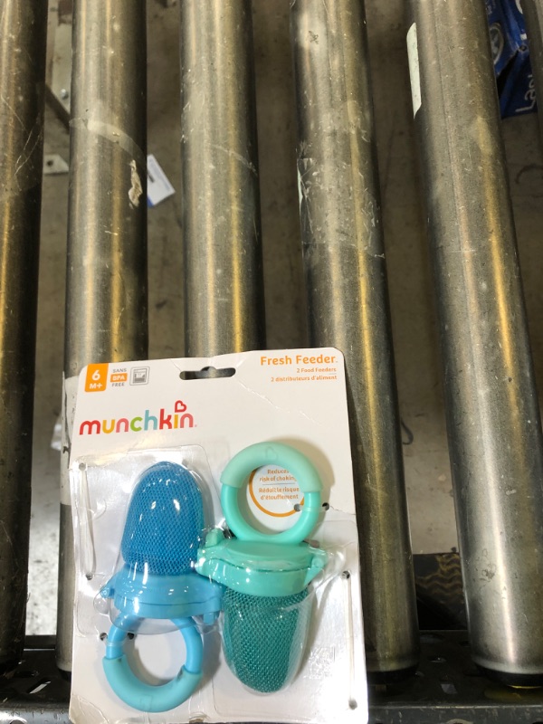 Photo 1 of Munchkin Baby Feeder for Fresh Food and Fruit, 2 Pack, Blue/Mint