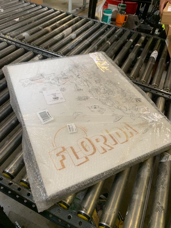 Photo 1 of Florida State Drawing Destinations Map Diagram,Design by Ziwei Li