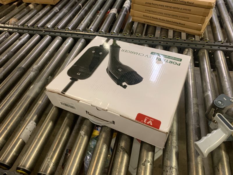 Photo 1 of Portable Level 2 EV Charger - 16A Electric Vehicle Charger for J1772, 25FT Extension Cable, NEMA 6-20 Plug & CEE Industrial Adapter, Support up to 48A with Wall Connection, Compatible with J1772 EVs