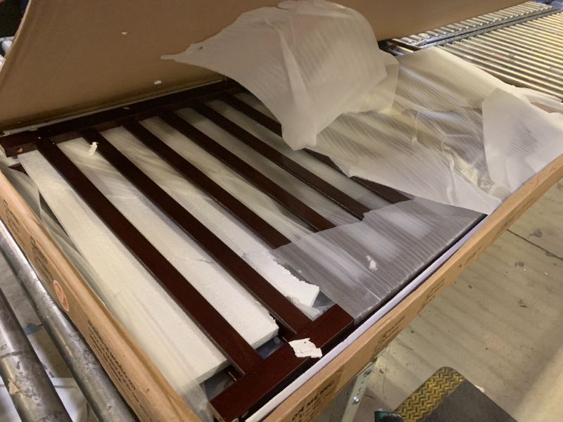 Photo 1 of Dream On Me Synergy 5-in-1 Convertible Full-Size Baby Crib with Toddler, Day & Full Bed Conversion in Espresso, GreenGuard Gold & JPMA, 3 Mattress Heights, Sustainable Pinewood