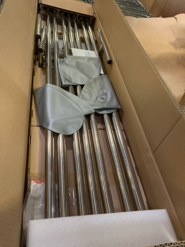 Photo 1 of Adjustable Heavy Duty Portable Pipe and Drape Backdrop Kit 10FT x 20FT Double Crossbar Easy Set Up for Wedding&Party&Photography&Baby Show&Display (No Drape)?But Not for Flower Walls/TVs/Heavy Items