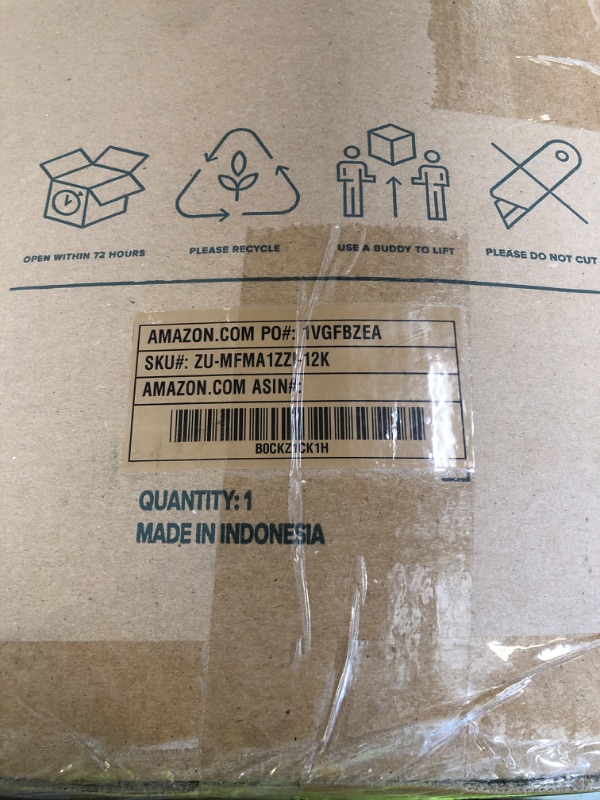 Photo 1 of ZINUS 12 Inch Green Tea Memory Foam Mattress [New Version], Full, Fiberglass free, Medium Firm Feel, Zoned Pressure Relief, Certified Safe Foams & Fabric, Mattress in A Box
