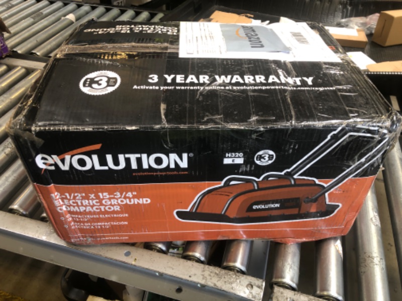 Photo 1 of Evolution Hulk Electric Compactor Plate - Ideal For Levelling Pavement, Artificial Turf Ground Preparation, Patio, Blockwork, Sand, Soil & More