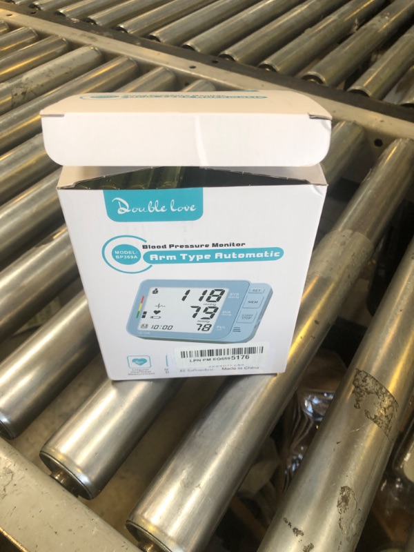Photo 1 of Double love Blood Pressure Monitors for Home Use with 2 Size Cuff (8.7-16.5'' & 15-21.7'' Extra Large Blood Pressure Cuff), 2x120 Memory, with USB Cable and 4 aa Batteries(Blue)