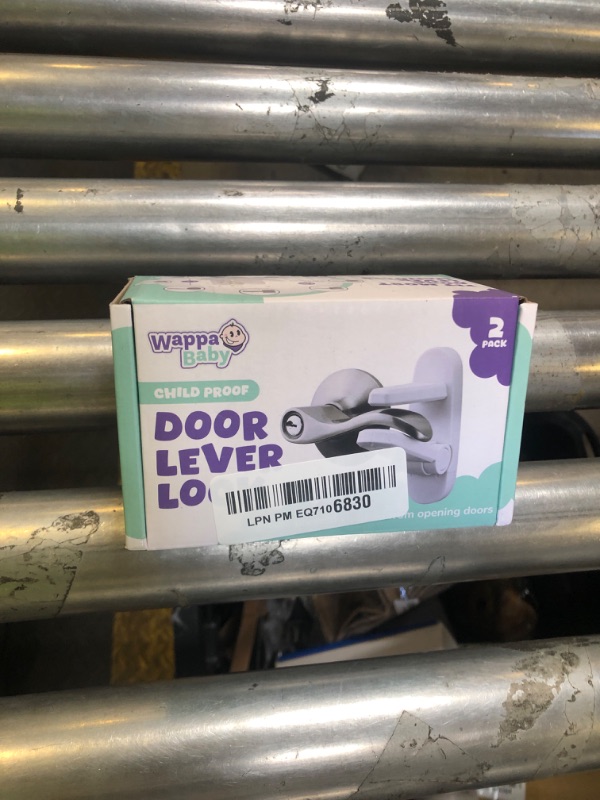 Photo 1 of Door Lever Lock (2 Pack) – Prevents Toddlers from Opening Doors – Easy One-Hand Operation for Adults – Durable ABS with 3M Adhesive Backing – No Tools Needed for Install