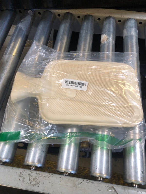 Photo 1 of HomeTop Premium Classic Rubber Hot Water Bottle (Cream White)