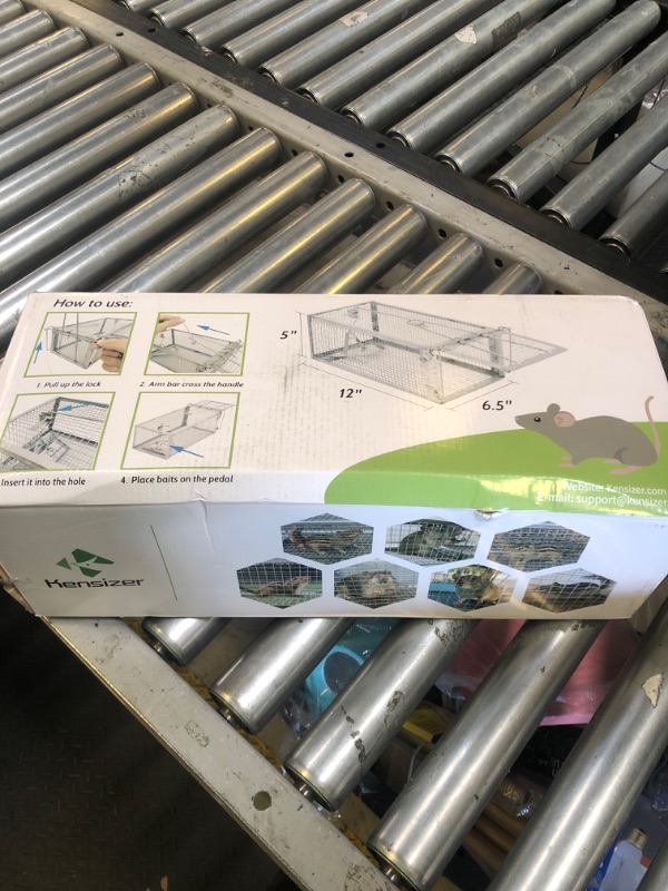 Photo 1 of Kensizer Animal Humane Live Cage Trap That Work for Rat Mouse Chipmunk Mice Voles Hamsters and Other Small Rodents, Trampa para Ratones, Catch and Release 1Pack Medium 12" L x 6.5" W x 5" H