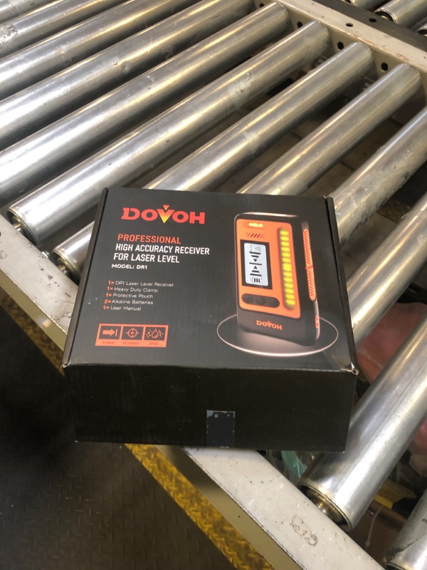 Photo 1 of DOVOH High Accuracy Laser Level Receiver : Dual LCD Display Laser Level Detector 197ft in Sunlight Outdoors, Loud Speaker, IP54 Shock-resistant, DR1