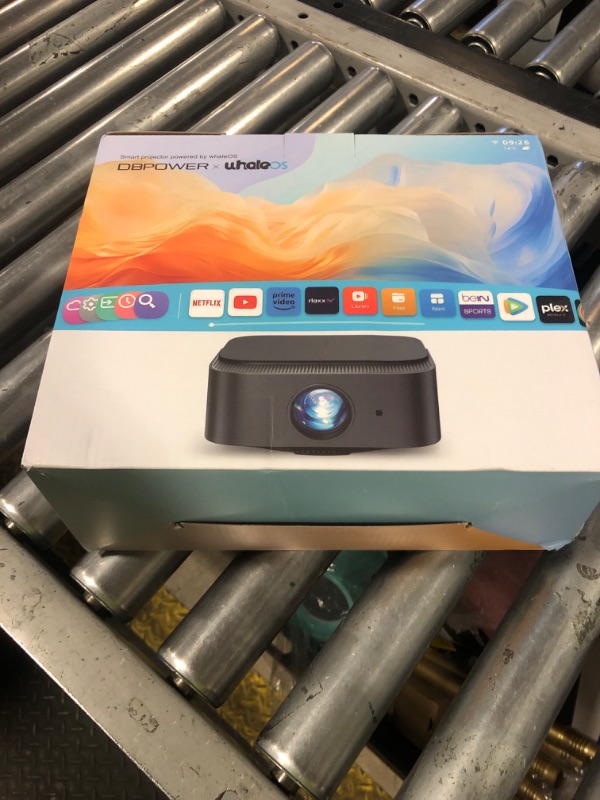Photo 1 of [2025 Netflix-Licensed | 386+ Built-in Apps] DBPOWER E2 Smart Projector with WiFi and Bluetooth, Mini Projector 4K Support with Netflix, Youtube, Disney+, Hulu, Max, Crunchyroll w Portable Case