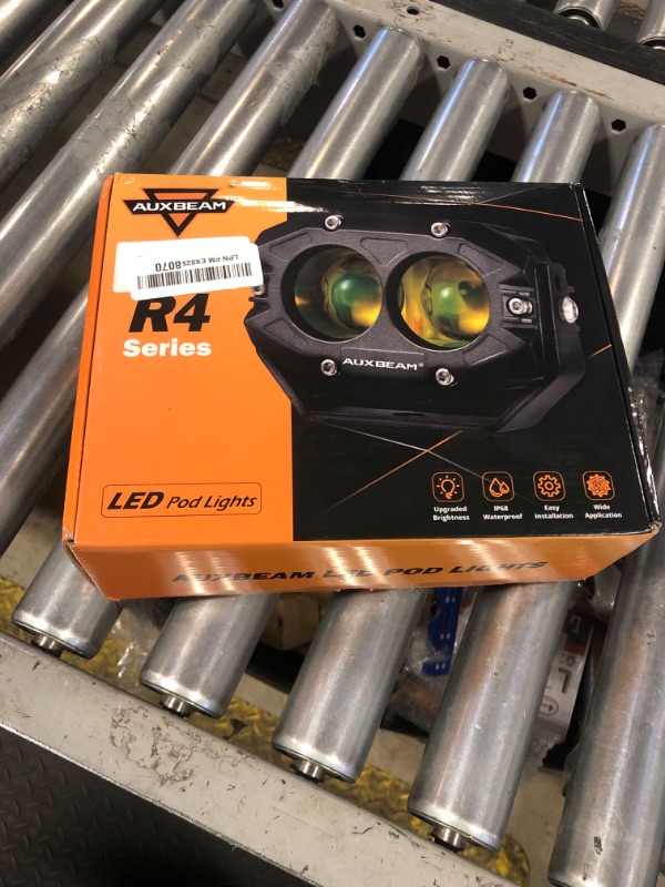Photo 1 of Auxbeam 4In 60W Amber Fog Lights, Amber Led Pods Super Bright Spot Beam Offroad Lights with Plug and Play Wiring Harness Kit for Truck SUV ATV UTV Jeep Wrangler Motorcycle