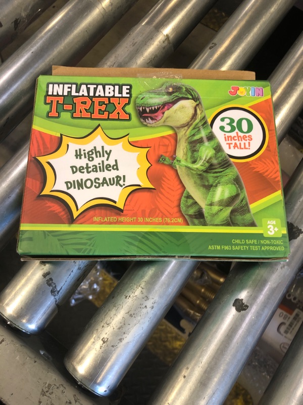 Photo 1 of JOYIN 30” T-Rex Dinosaur Inflatable, Tyrannosaurus Rex Inflatable Dinosaur Toy for Party Decorations, Birthday Party Gift for Kids and Adults