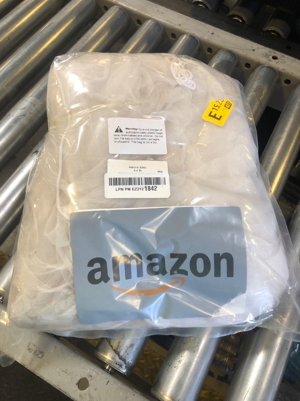 Photo 1 of 10'x10' Large Fruit Tree Netting Cover for Squirrels and Birds with Zipper, Fruit Tree Covers to Protect Fruit from for Fruit Trees (White)