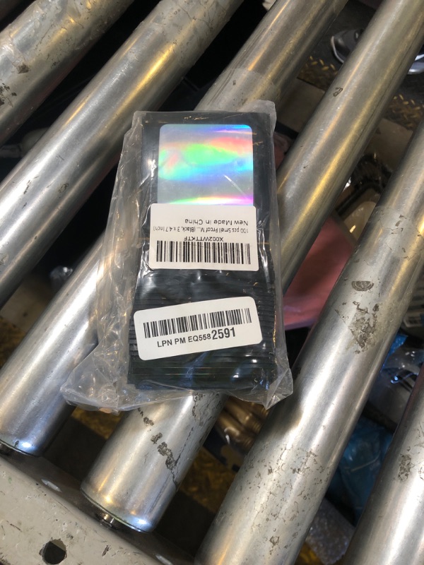 Photo 1 of Funfery 100 pcs Black Mylar Holographic Resealable Bags,Clear Packaging Bag Odor Proof Foil Pouch Bag for Food Storage, Lipgloss, Jewelry, Eyelash Packaging for Small Business - 3x4.7 Inch